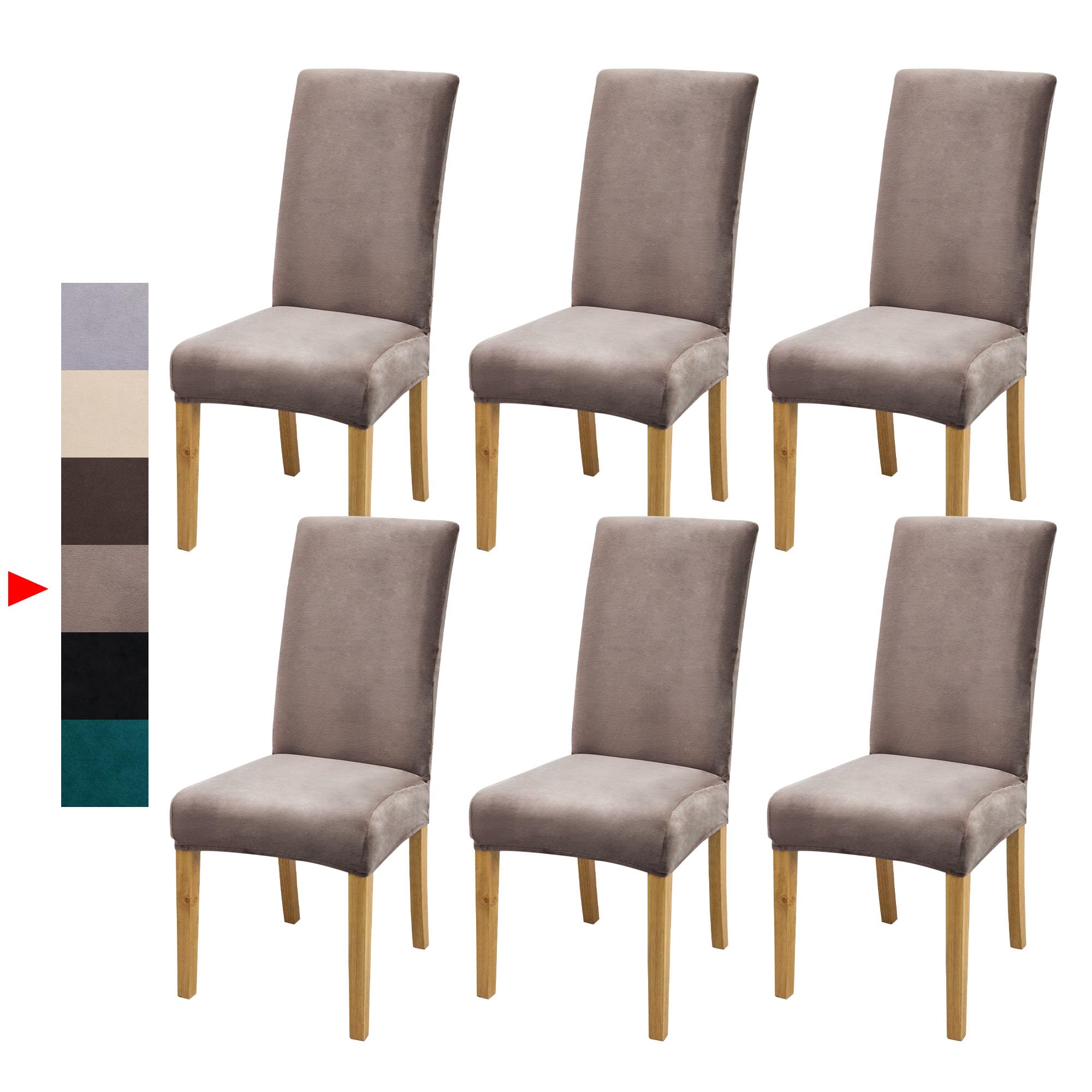 DREAHOTEXTIL Velvet Dining Chair Covers