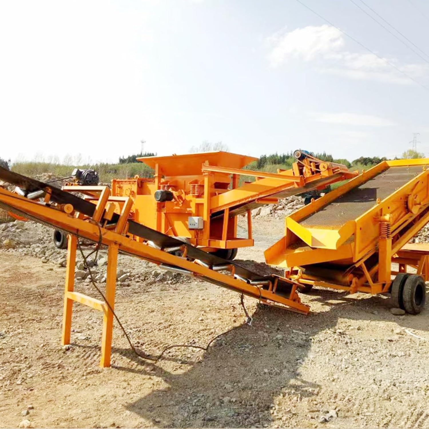 Jaw Mobile Crushing Plant, Primary Stone Crusher for Quarry Coal Mining and Construction Aggregate Processing
