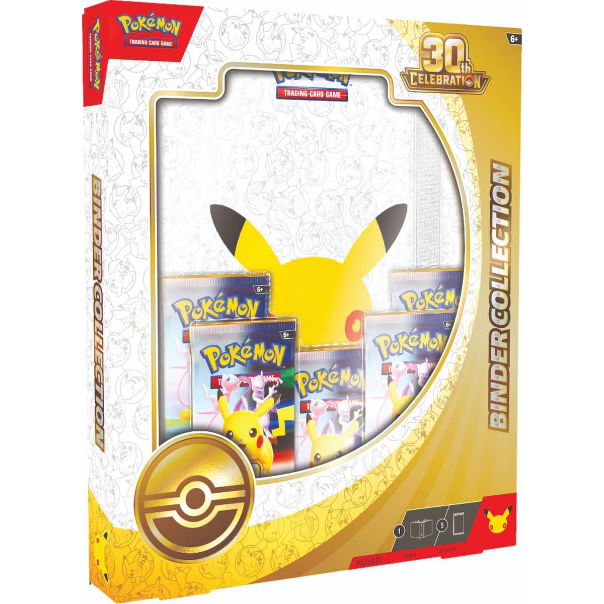 Pokémon TCG: 30th Celebration Binder Collection (1 Binder & 5 Booster Packs) – Ansicht 2