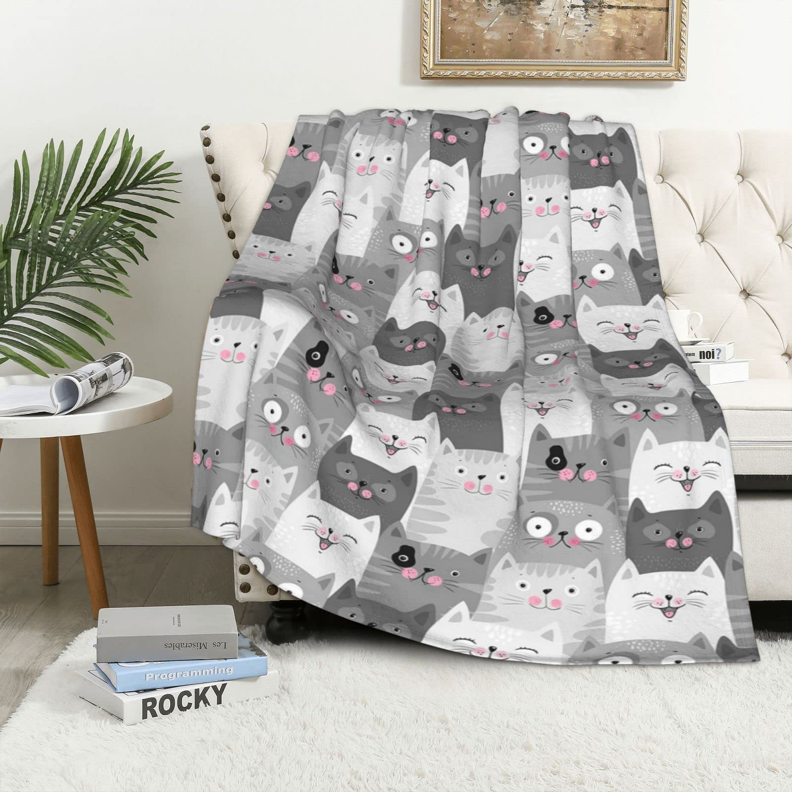 Couverture en flanelle douce et durable, confort thermique premium