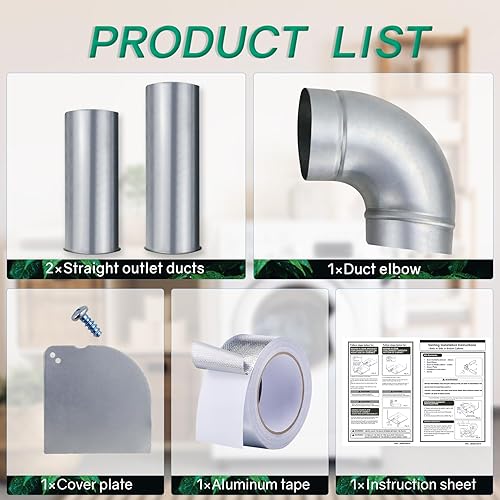 Miniatura 7 de 383EEL9001L Upgraded Dryer Side Venting Kit Perfectly Compatible with LG Gas or Electric Dryers, Compatible with Kenmore DryersReplacement Part