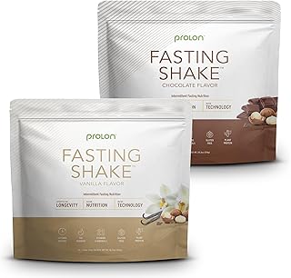 Prolon Intermittent Fasting Drink Mix | Shake for Intermittent Fasting | Vitamins, Fiber, Plant Based Protein, Superfoods | Keto, Vegan, Gluten Free, Dairy Free | Chocolate & Vanilla, (24 ct)
