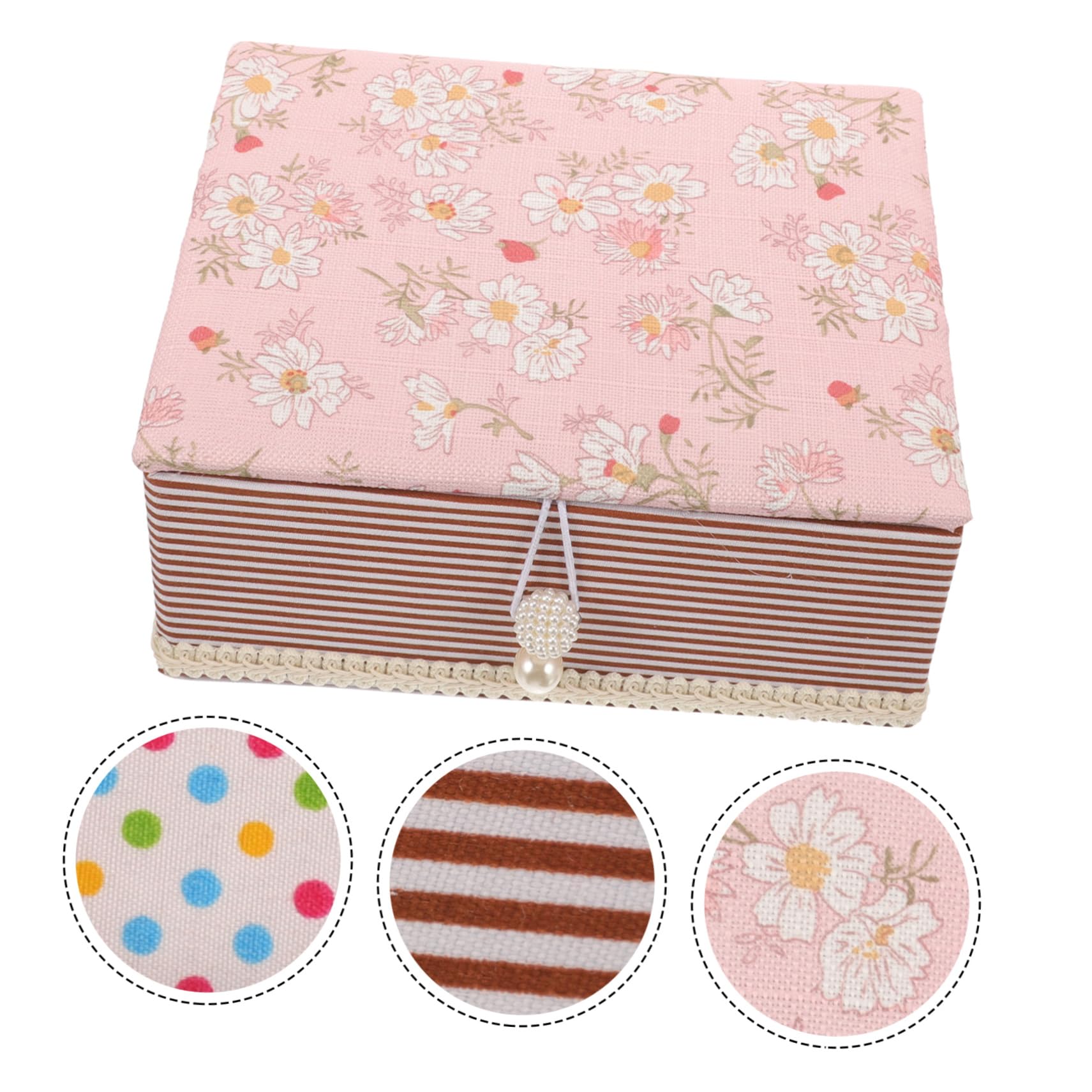 SEWACC Kit De Reparación De Costura De 4 Piezas Mini Kit De Costura De Viaje Estuche De Tela Con Tapa Para Alfileres Soporte Para Manualidades De Costura