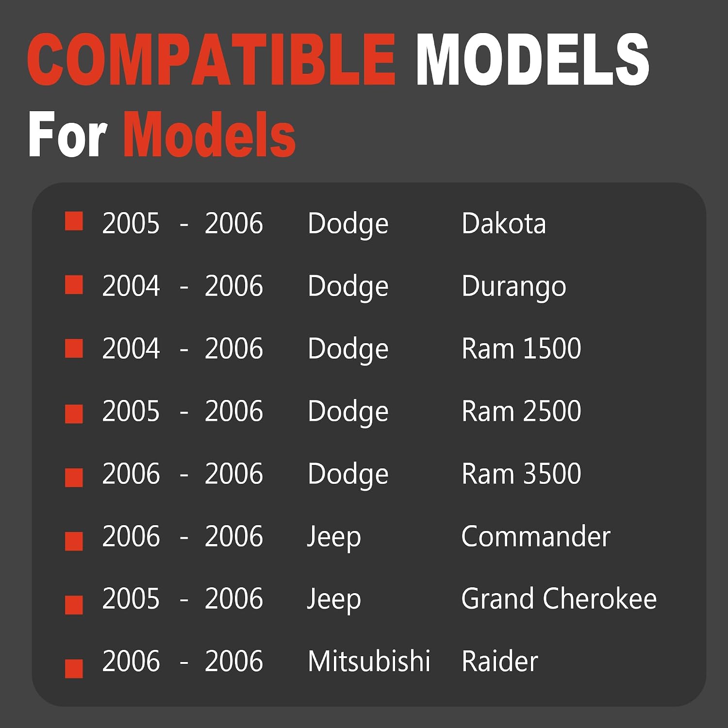 Evap Leak Detection Pump Compatible with Dodge Dakota Durango Ram 1500 2500