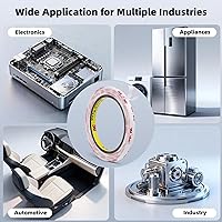 Vista 5 de Cinta de doble cara 3M VHB de 1/2''x4.67m, 0.043in de espesor, 4950, cinta de montaje resistente, cinta adhesiva para pared para colgar, cinta