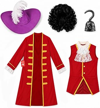 Morph, Pirate Costume Men, Pirate Captain Halloween Costumes for Men
