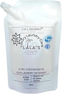 Lala’s Premium Paradise Scents 16oz Liquid Laundry Detergent Refill Pouch – High-Scented, Long-Lasting, Eco-Friendly Concentrated Formula (Paradise Envy)