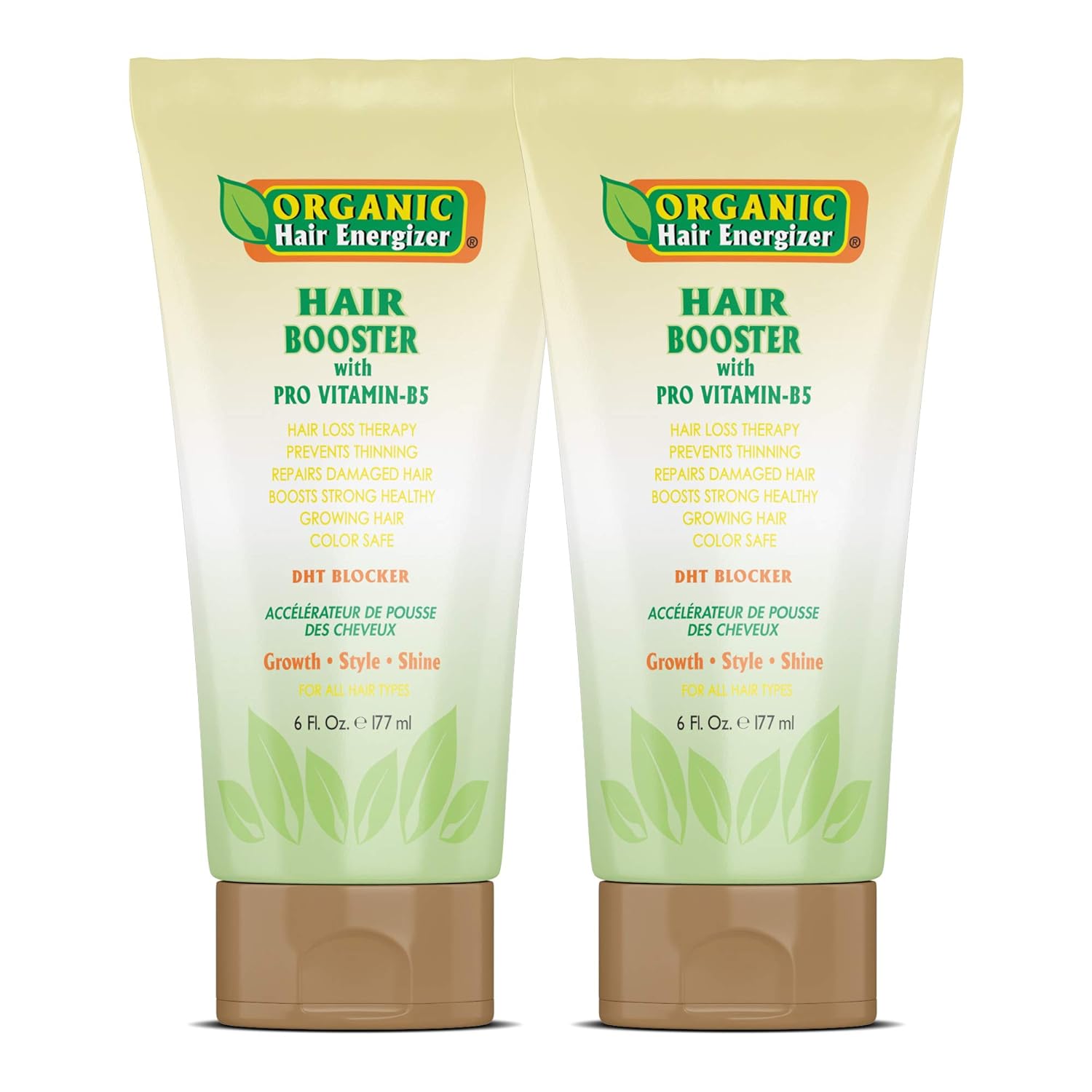 Hair Growth Booster Anti-Aging Serum B5-Vitamin Treatment (2 Pack) 6 oz - Non Sulfate Formula - for Color Treated Hair - Premium Thinning Solution - Growth for Men & Women | Organic Hair Energizer