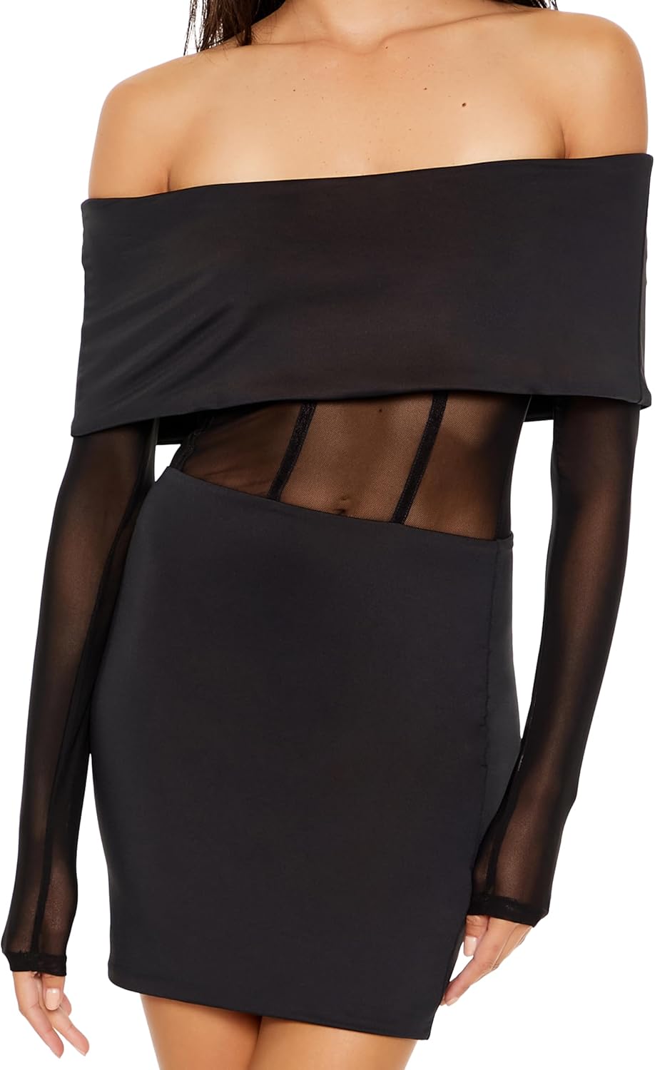 Forever 21 Womens Off-The-Shoulder Corset Mini Dress - Image 5
