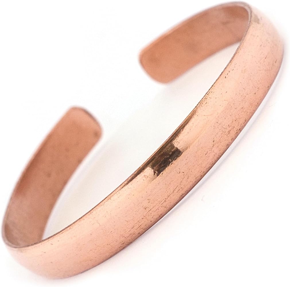 Bracciale In Rame Puro 100% Pesante Fatto A Mano - Foto 2