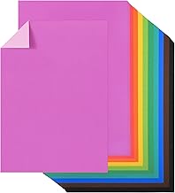 80 Sheets A4 Double Coloured Cardboard, 10 Pairs of Colours (20 Colours) 180gsm/65lb Similar Front/Back Shades UAP26MX1