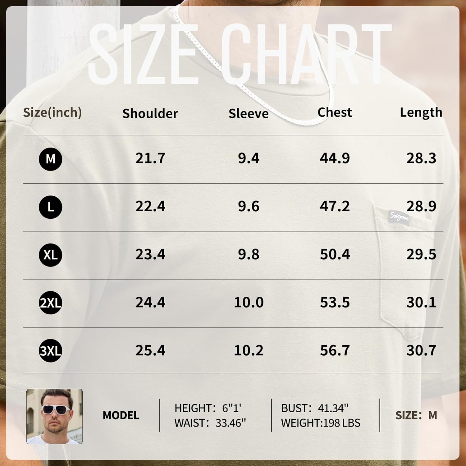 Opomelo Men's Oversized T-Shirts Fashion Casual Short Sleeve Tshirt Workout Oversize Pullover Solid Pocket Tee - Image 6