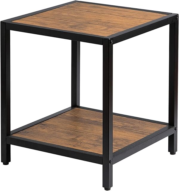Aspect Westwood Industrial Coffee/Side Table, Vintage/Black, 44.5x44.5x50 (H) cm, Wood