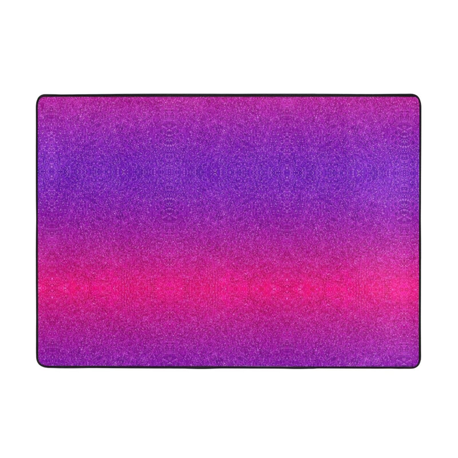 Tapis doux salon paillettes dégradées 203x147 decoration interieur