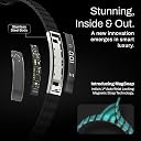 Pebble Newly Launched Arq Smart Bracelet – Digital Display | Heart Rate & SpO2 Monitoring | Sleep Tracker | Sports Modes | Magnetic Strap | Premium Build (Jet Black) gallery image