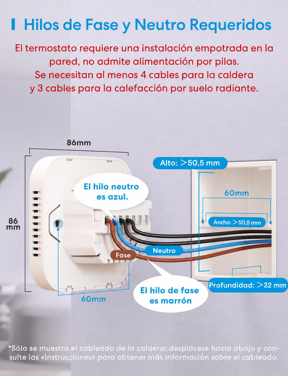 Meross Termostato Calefaccion WiFi para Calderas Termostato WiFi con Alexa