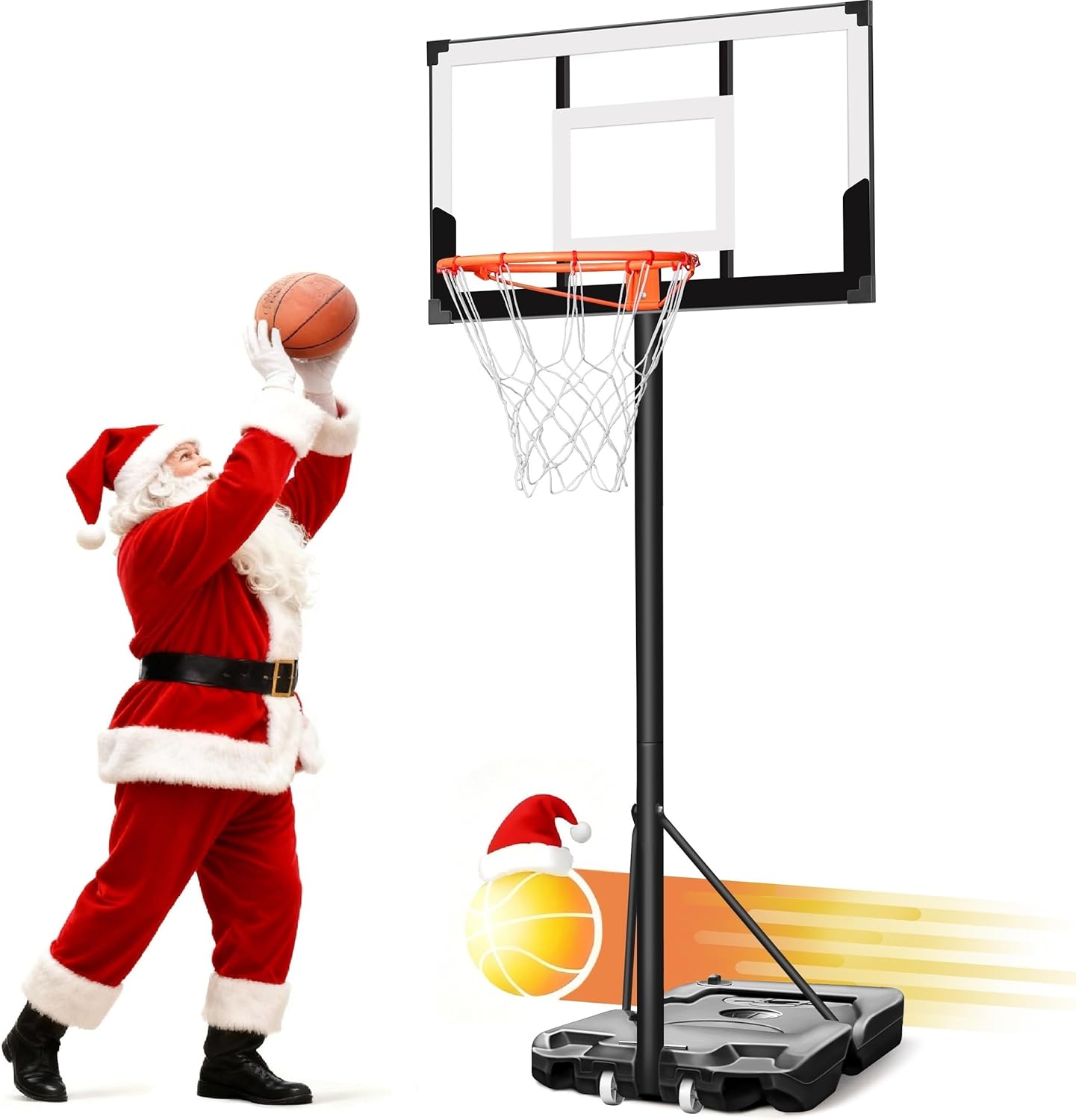 Aimking Basketball Hoop Outdoor 3.3-10FT 5s-Rapid-Adjustable