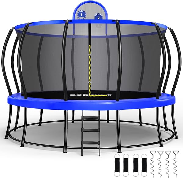 Zupapa Double Frame Trampoline with Safety Design