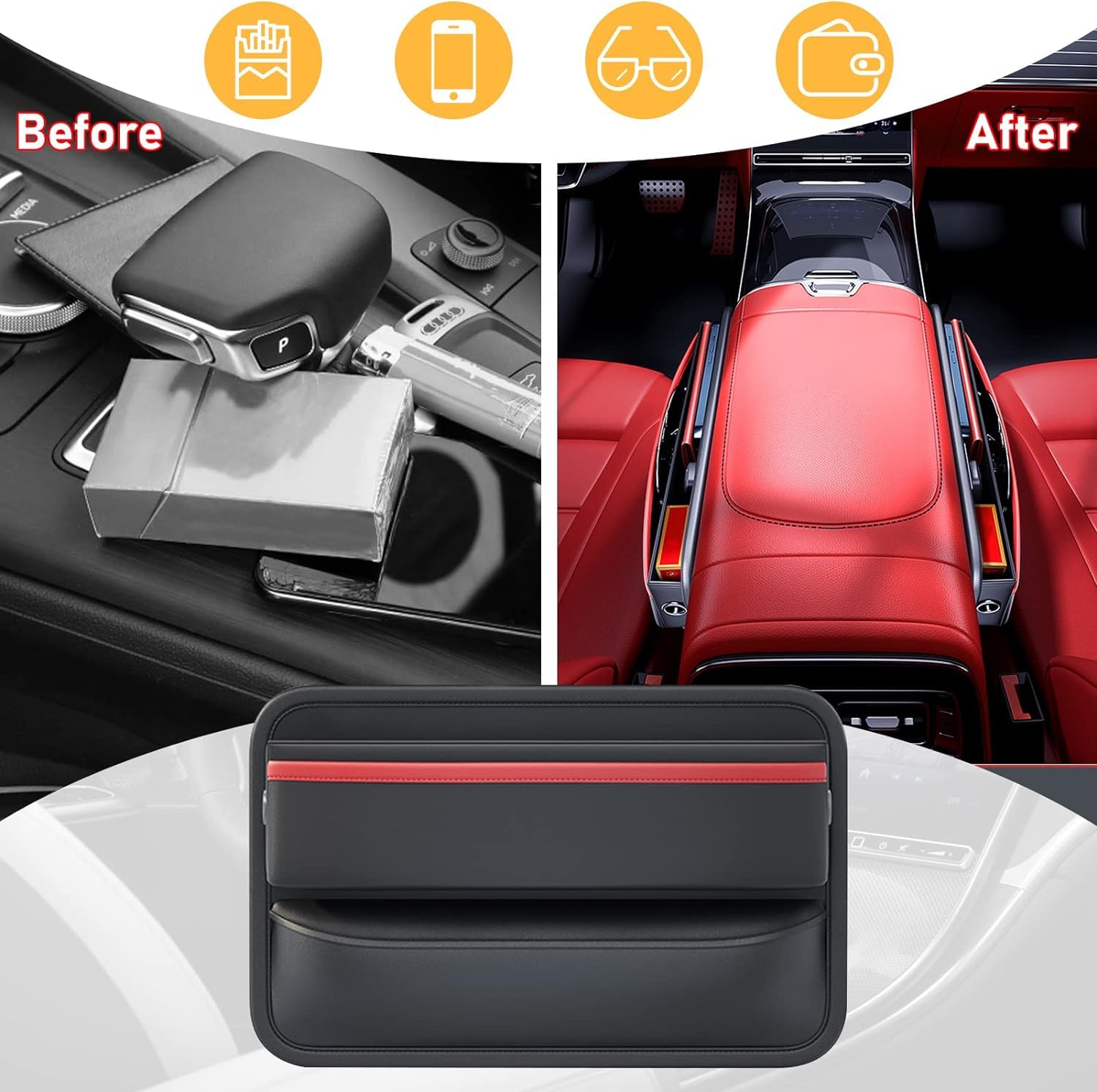 Set Van 2 Autostoelvullers Voor Audi Q7 4M (5-seat) 2015-2021