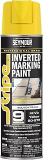 20-976 Seymour Stripe 9-Series Inverted Ground Marking Paint, Hi Viz Yellow net 17oz. (Pack of 1)