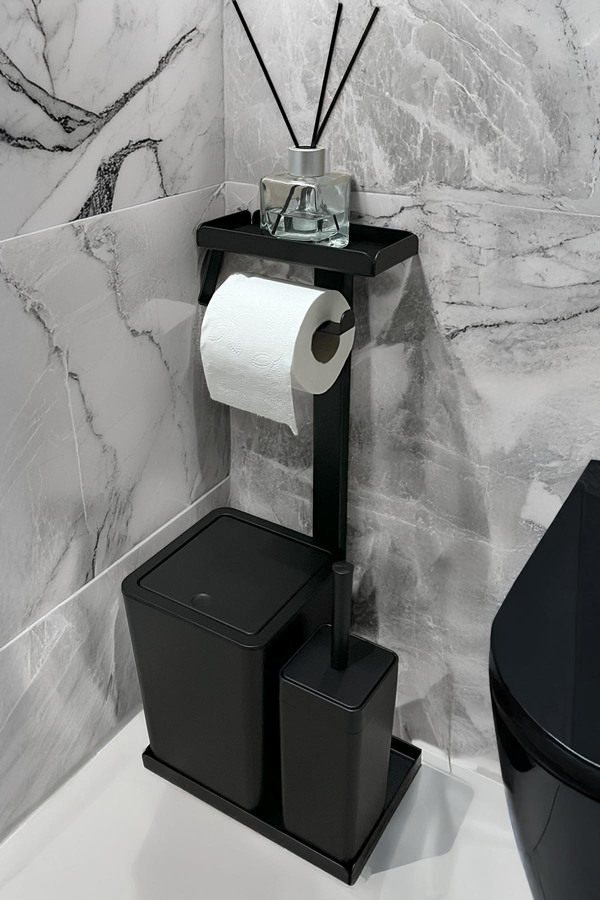 3'ü 1 Arada Banyo Seti Tuvalet Kağıtlık, Çöp Kovası Ve Tuvalet…