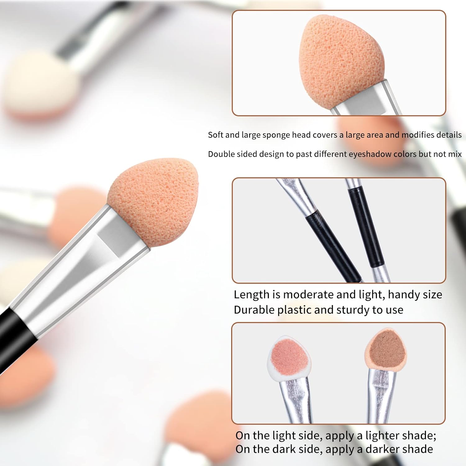 Disposable Sides Eyeshadow Applicators, Profal Double Head