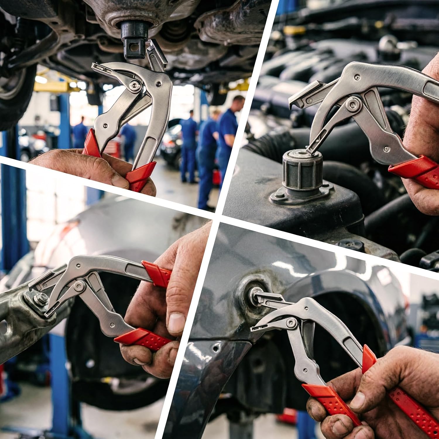Auto Fastener Clip Removal Pliers, Car Clip Pliers & Trim Removal Tool, Auto Panel Clips Removal Tool, for Automotive Fasteners & Door Panel, Fender Liner & Dashboard Push Pin, Damage-Free Interior