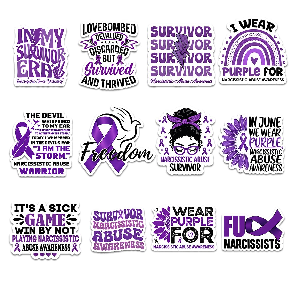 Stickers de sensibilisation narcissique pour personnaliser gourdes et ordinateurs portables