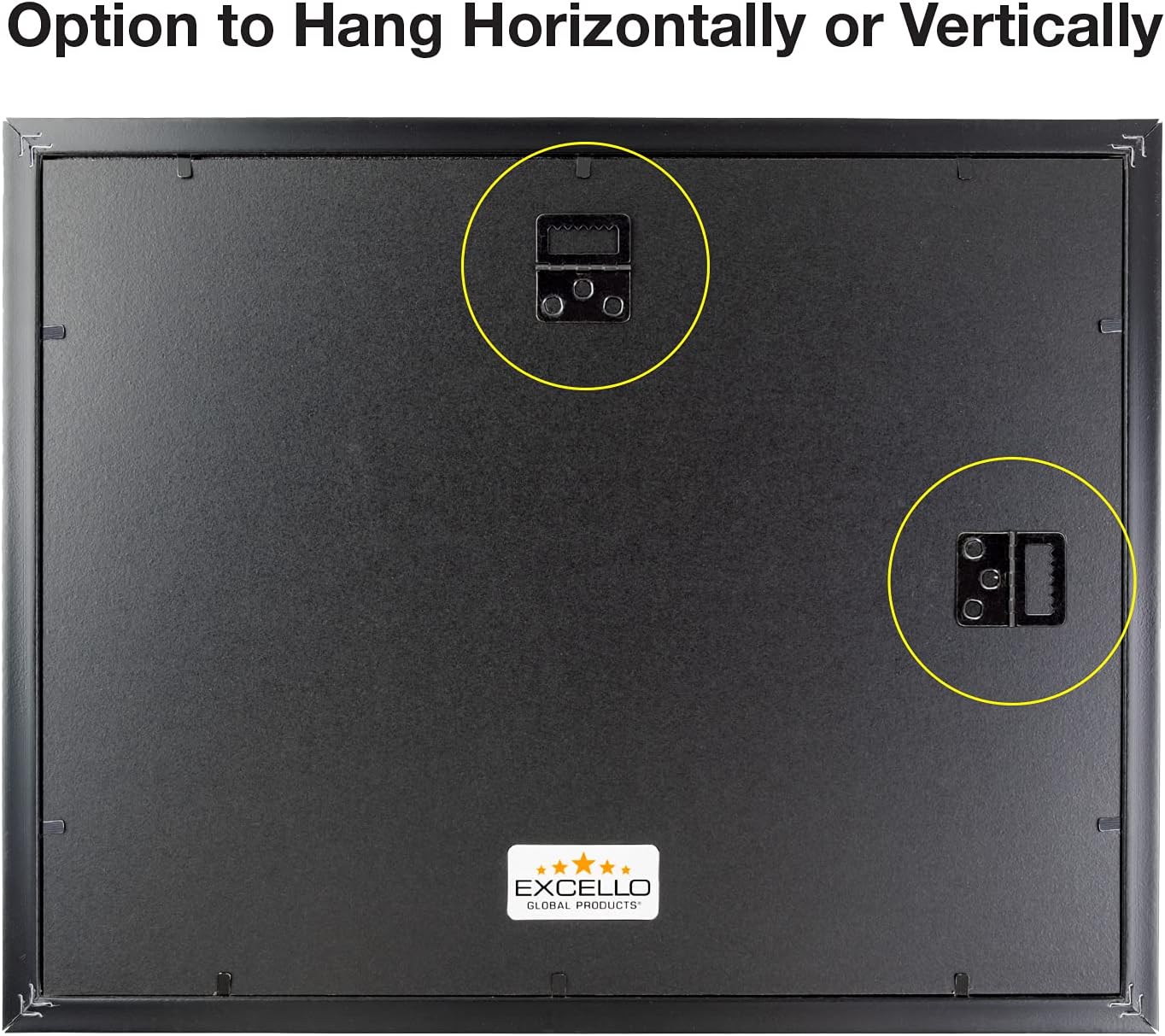 EXCELLO GLOBAL PRODUCTS Modern Photo Document Frame: 8.5x11 with Double Mat Graduation Diploma Certificate Holder Wall Frame (Gold)