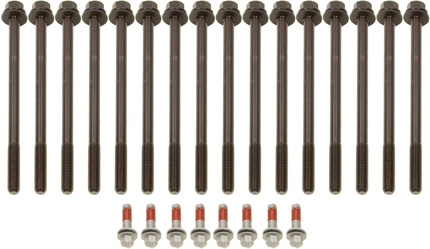 Evergreen HB30300 Compatible With 02-09 3.7L Jeep Mitsubishi Dodge Dakota Durango Ram 1500 VIN K Head Bolt Set