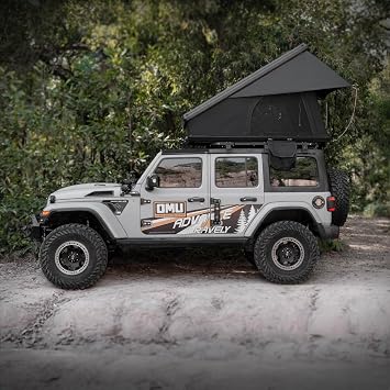 Roof Top Tent Hardshell Rooftop Tent Compatible with Van Jeep SUV Truck Car Overland Camping for 2-3 Person