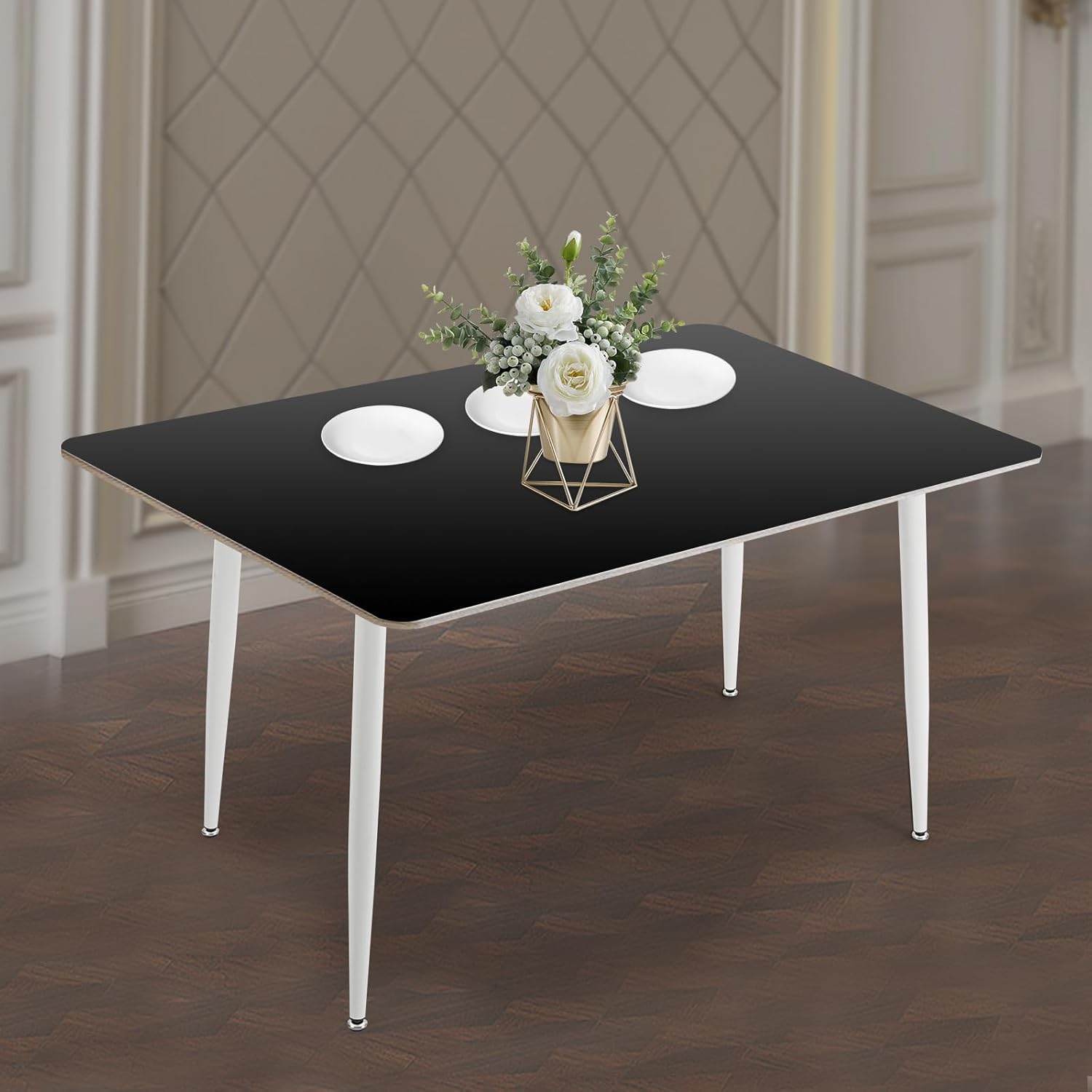 28.35" White DIY Desk Legs Frame, Metal Table Legs with Suction Cups, Desk Base(for Marble, Glass, Wood Tabletop), Furniture Legs Dining Table Legs for Home,Kitchen, Office, Cafe