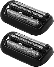 2 x Replacement Head for Braun Series 5 53B Electric Shaver - Easy to Apply, Gentle Shave, Compatible with New Generation Series 5/6 Razors - Perfect for Daily Care and on the Go