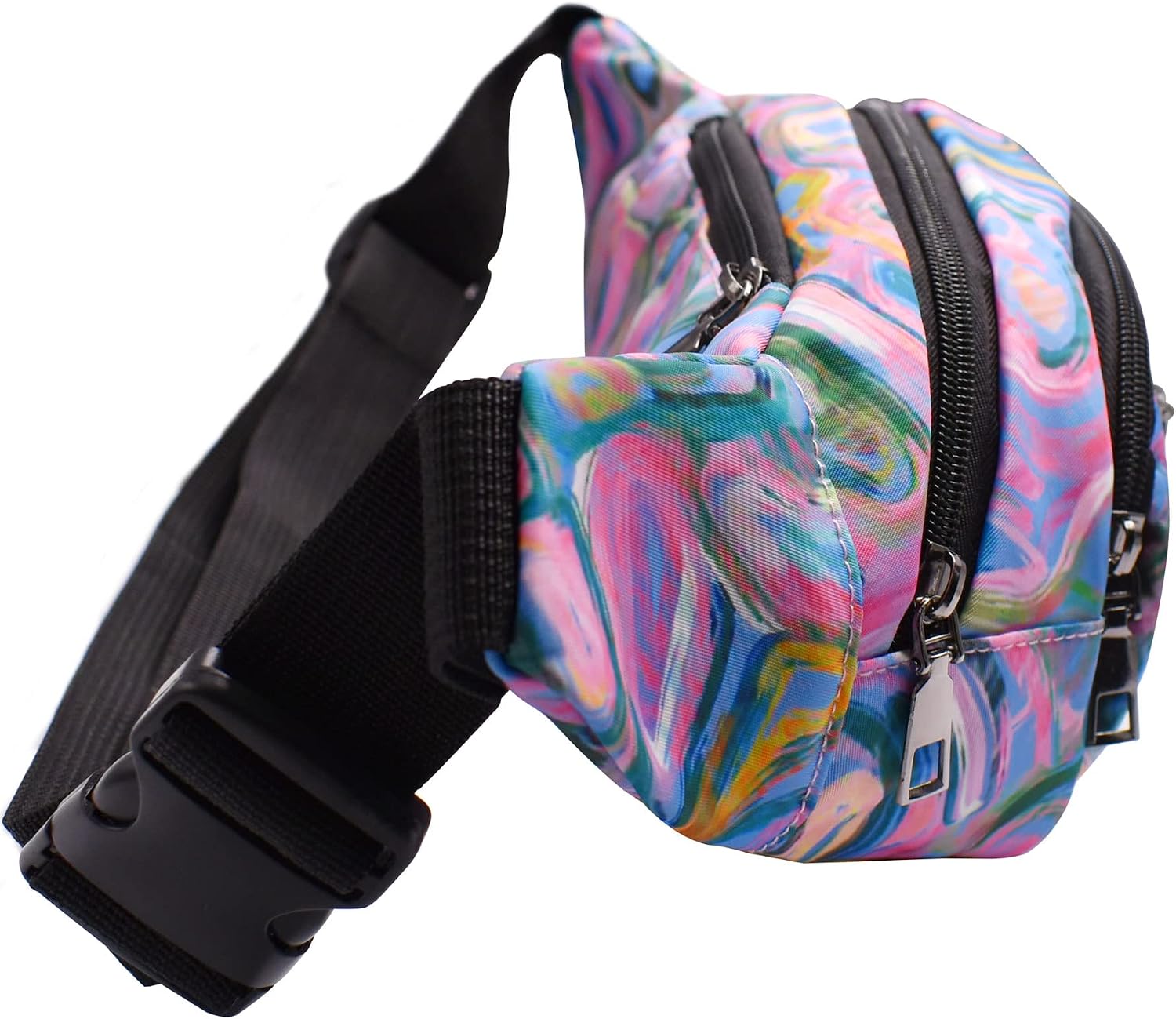 Fanny Pack Fashion Waist Chest Bag Adjustable Belt Chest Shoulder Pack Casual Bag Bum Bags Hip Pouch for Women Men Running Hiking Fitness Cycling Beach Travel Concert Festival (Purple)