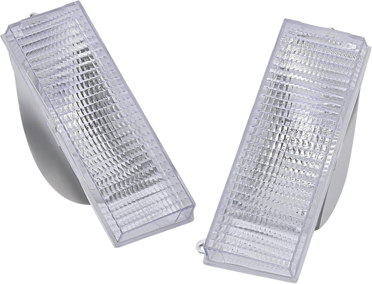 HECASA Pair Turn Signal Light Compatible with 1984-1996 Jeep Cherokee Replacement for CH2531101 CH2530101 Signal Lamp LH&RH Clear Lens