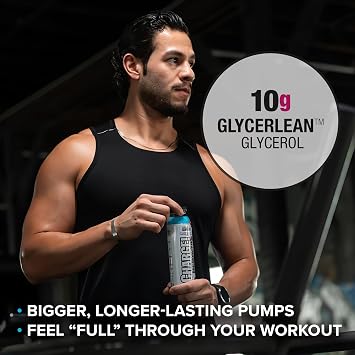 LABRADA Charge Pre Workout Tart Berry Candy RTD Drink Pump, Energy, Endurance Formula with 10g Glycerol, 6g L-Citrulline Malate, 4g Beta Alanine, 300mg Caffeine, + Complete Hydration Support, 12 Serving