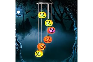 Idefair Pumpkin Solar Wind Chimes: A Halloween Delight for Your Senses