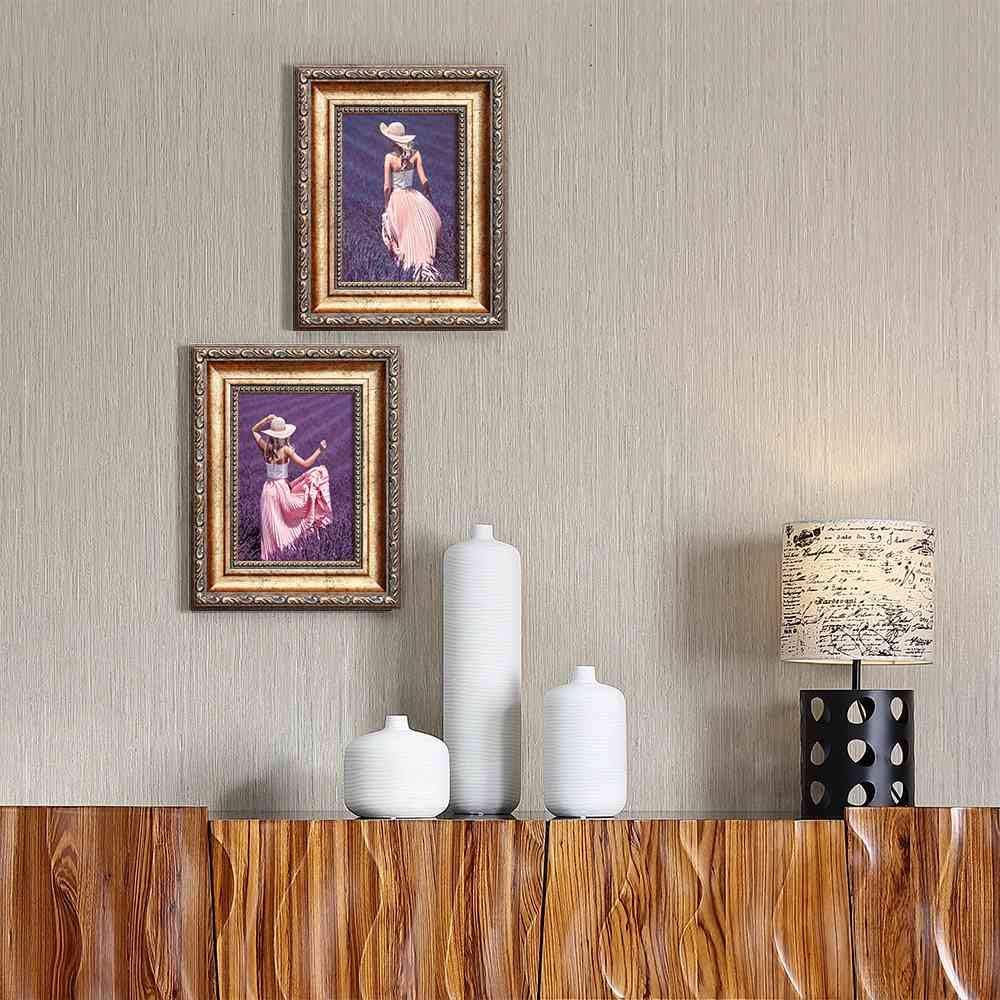 8x10 Antique gold photo frames 2-Pack-HD Organic Glass Black Velvet Back Panel for Family,Wedding,Festival,Art,Wall,Tabletop,Decoration and Display