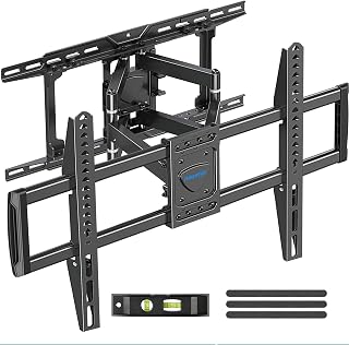 MOUNTUP Full Motion TV Wall Mount for Most 37-82'' Ultra-Slim TV, Fits 16" 18" 24" Stud, Heavy Duty TV Mount Bracket Smooth Tilt Swivel Extension with Articulating Arm, Max VESA 600x400mm, Load 100LBS
