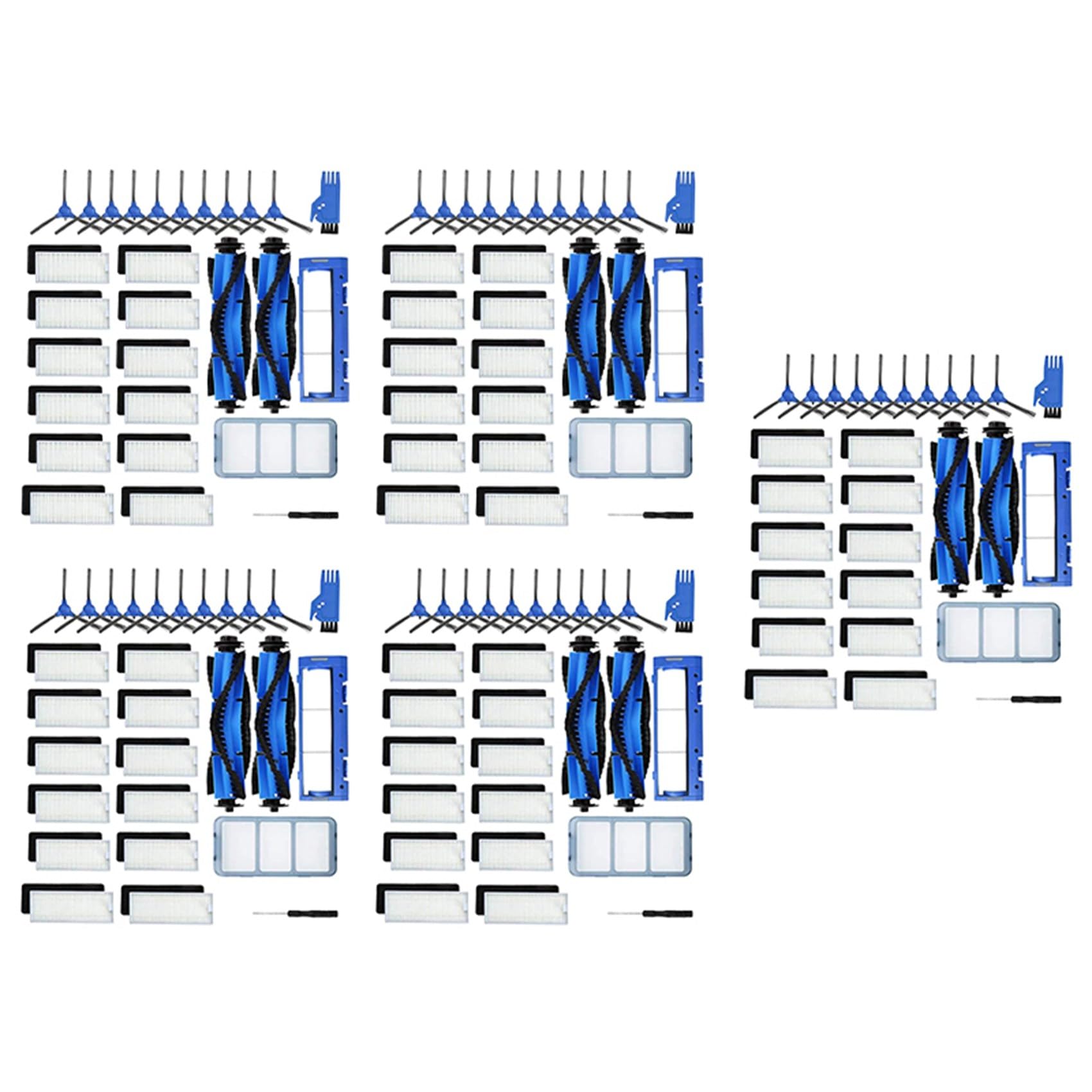 Pack de 140 accessoires pour RoboVac 11S 30C 15C comprenant 60 filtres de rechange