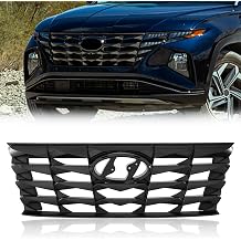 TODO Upper Gloss Black Grille Grill Compatible with 2022 Hyundai Tucson Replacement for HY1200248 86350N9000