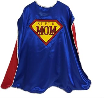 Super Mom Cape | Adult Superhero Cape for Moms Blue