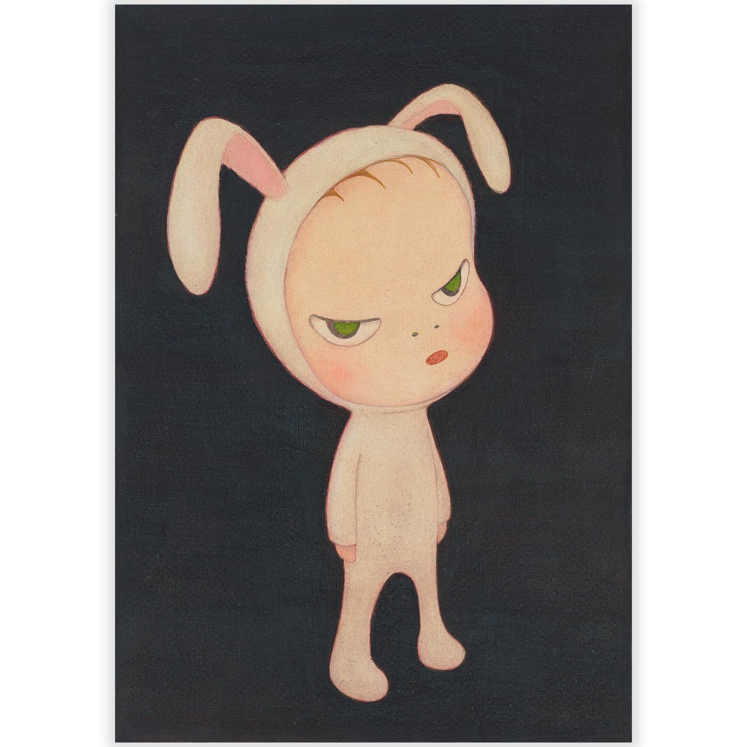 Amazon.co.jp: 有名な奈良美智ポスター《ウサギのエルフ》ウォール