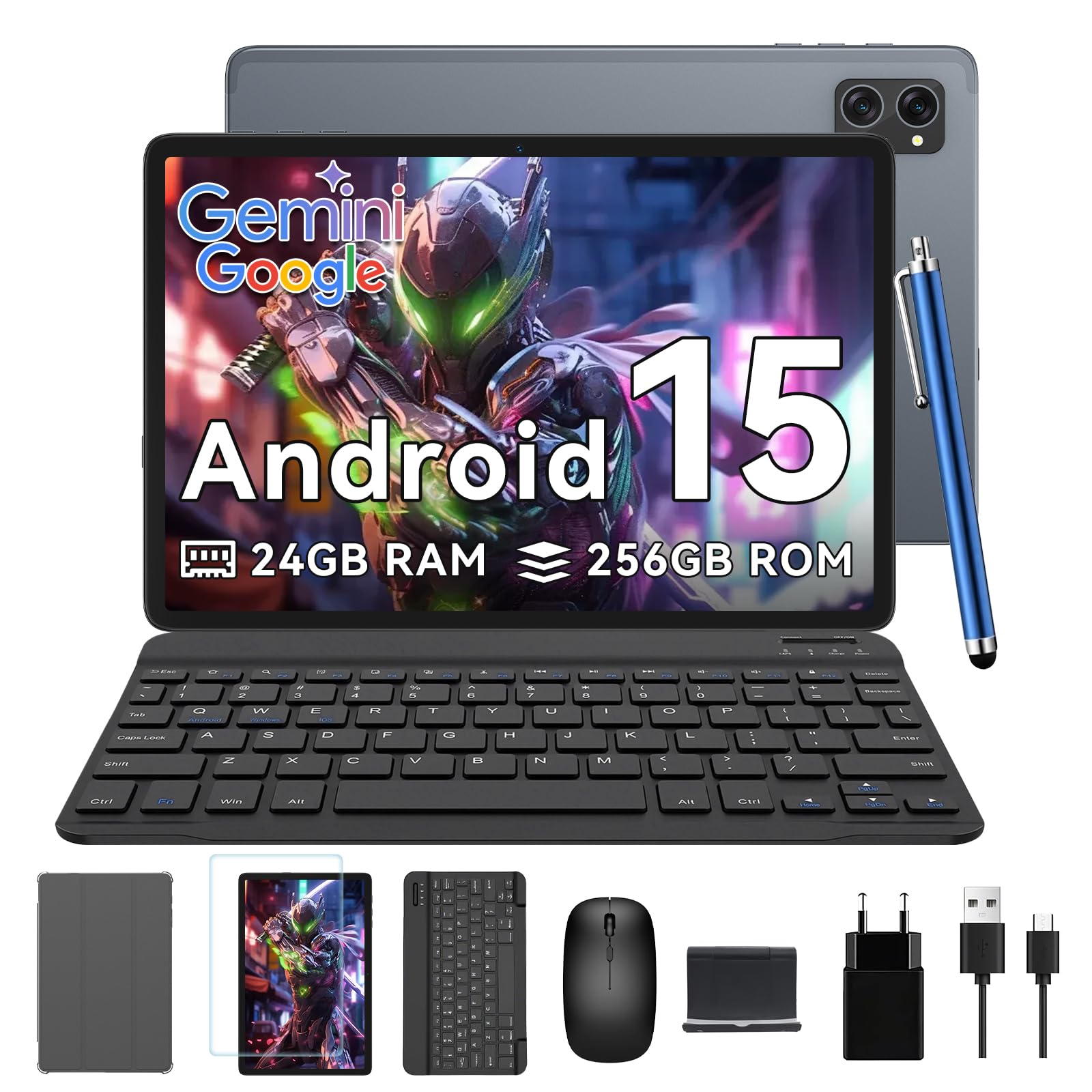 TABWEE T20 タブレット TABWEE T20 Android 16 Tablet with Keyboard - 24GB RAM + 256GB ROM