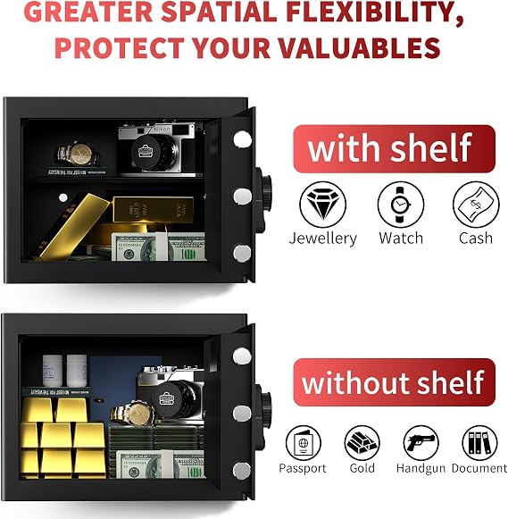 Safe 21L, Small Home Box, Mini Digital safes for Home & Office