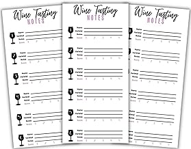 Wine Tasting Card scorecard for Blind Wine Tasting Party Wine Score Card Rating Sheet for Party, Bachelorette Party, Girls Night Out Party Wine Theme Party Tasting mat for Wine.