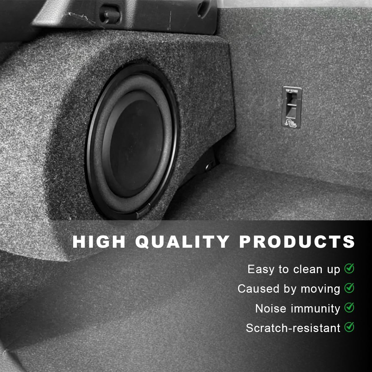 78"×90" Underfelt Carpet for Speaker, Wear Resistant Craft Felt Fabric Roll Car Trim Carpeting Cover, Multipurpose Subwoofer Speaker Liner Replacement for Car Truck SUV