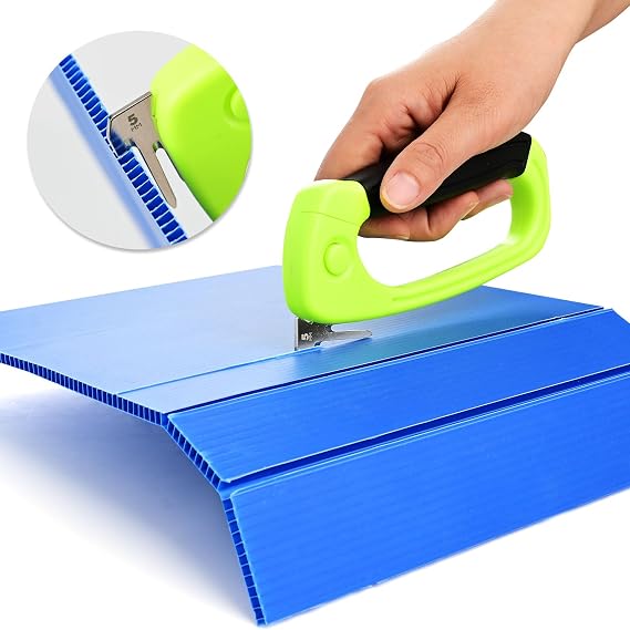 NEWISHTOOL Corrugated Plastic Cutter PP Hollow Board Cutting Tool, 2 Pack