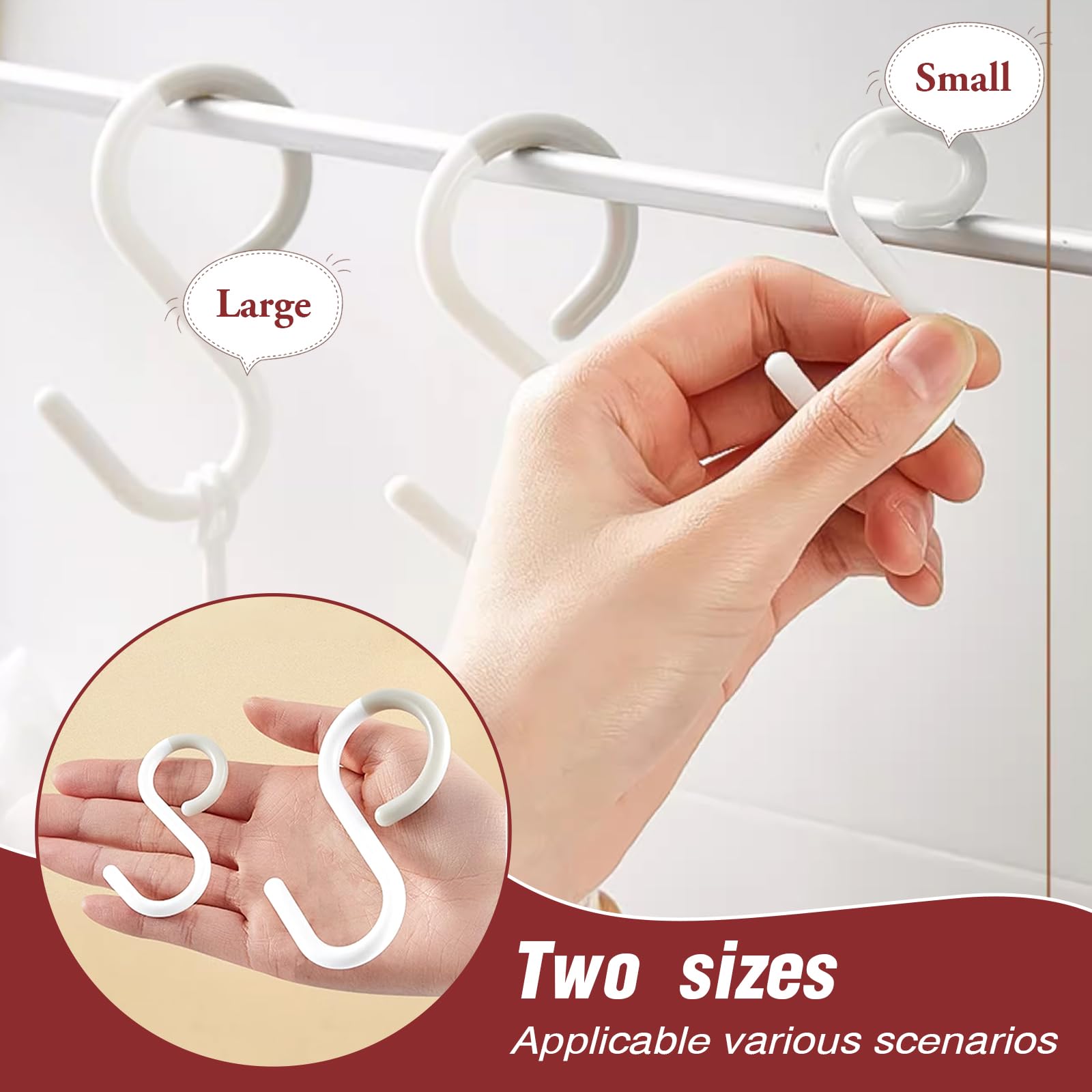 KZQ Confezione da 18 ganci adesivi in plastica per soffitto: ganci