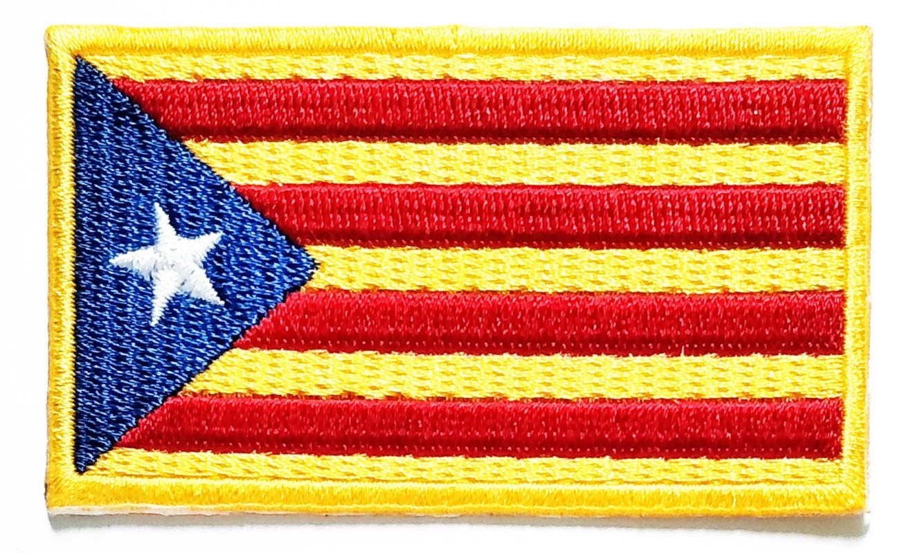 Catalonia Secession Flag Iron-On Patch | Embroidered Catalunya Spain Political Patch 4 thumbnail image